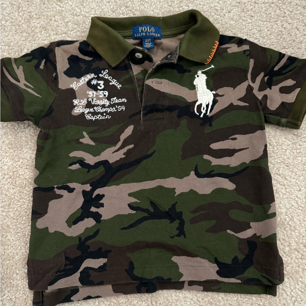 Ralph Lauren Kids Camouflage Polo Shirt
